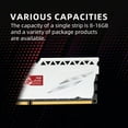 thumbnail image 3 of DDR4 MEMRIA 8 Go 16 Go 32 Go 3200MHz PC de Bureau Dimm Haute Performance RAM, Compatible Intel & AMD 16G(2x8G)3200 Blanc, 3 of 5