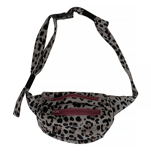 ELAYARD Leopard Print Waist Bag with Adjustable Shoulder Strap, 1 Piece, Perfect for Daily Use and Casual Outings