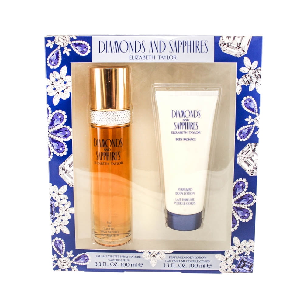 Diamonds & Sapphires 2 Pc. Gift Set ( Eau De Toilette Spray 3.3 Oz + Body Lotion 3.3 Oz)
