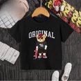 thumbnail image 3 of Camiseta de algodón 100 % con estampado de oso y patineta creativa de verano para niños y niñas, cómoda camiseta informal de manga corta para adolescentes, camiseta de algodón, 3 of 5