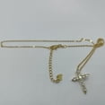 thumbnail image 3 of Collar con colgante en forma de cruz Auyisci chapado en oro de 14 quilates para mujer, 3 of 8