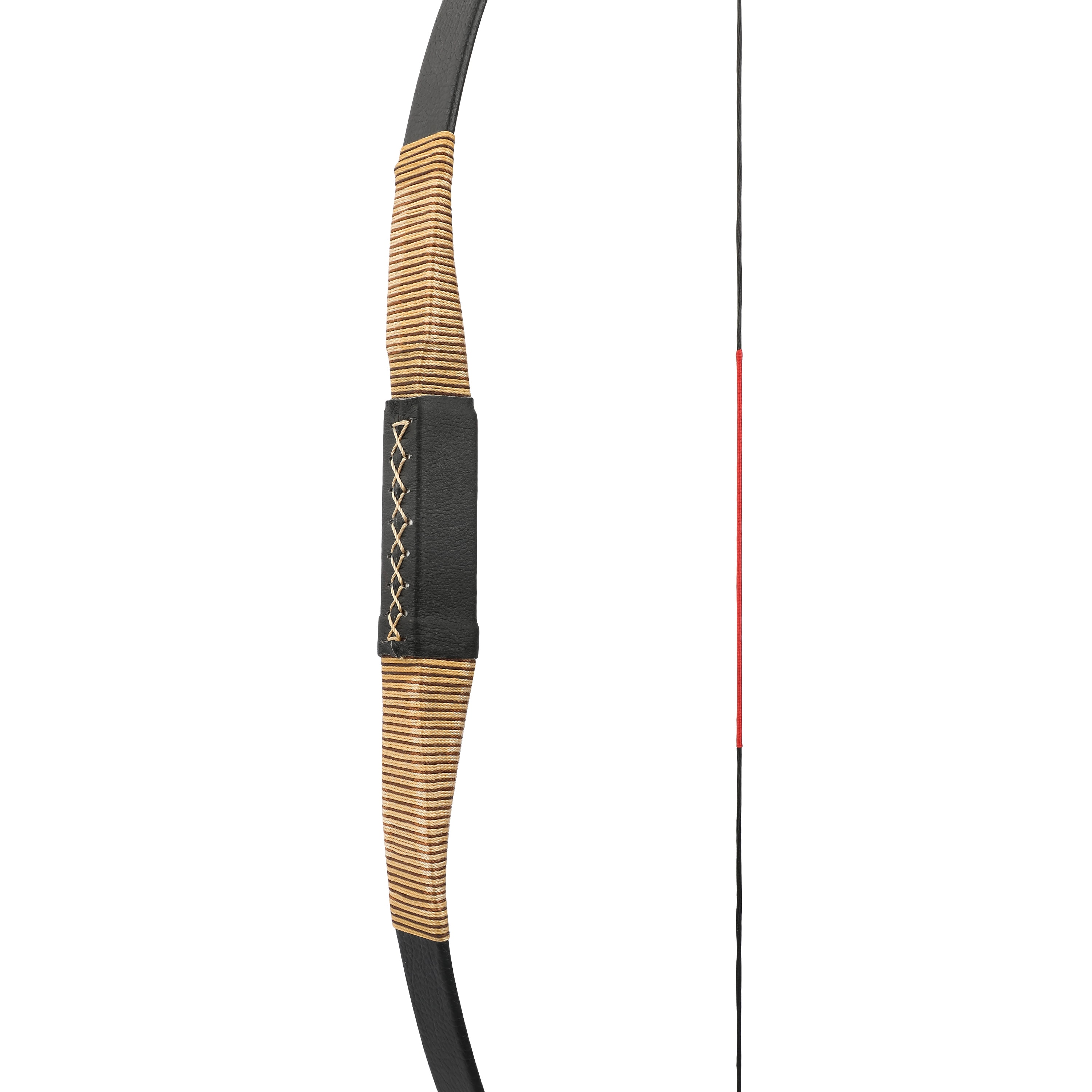 AME Archery 20-35 lbs Traditional Recurve Bow Takedown Wood Horsebow Kit Hunting LH RH（only bow 35lbs）