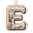E, variant on LEFXSMR Letter Ornaments, Festive White Gingerbread Hanging Christmas Decorations Gifts, 3.1" Letter Ornaments for Christmas Tree Home Decor