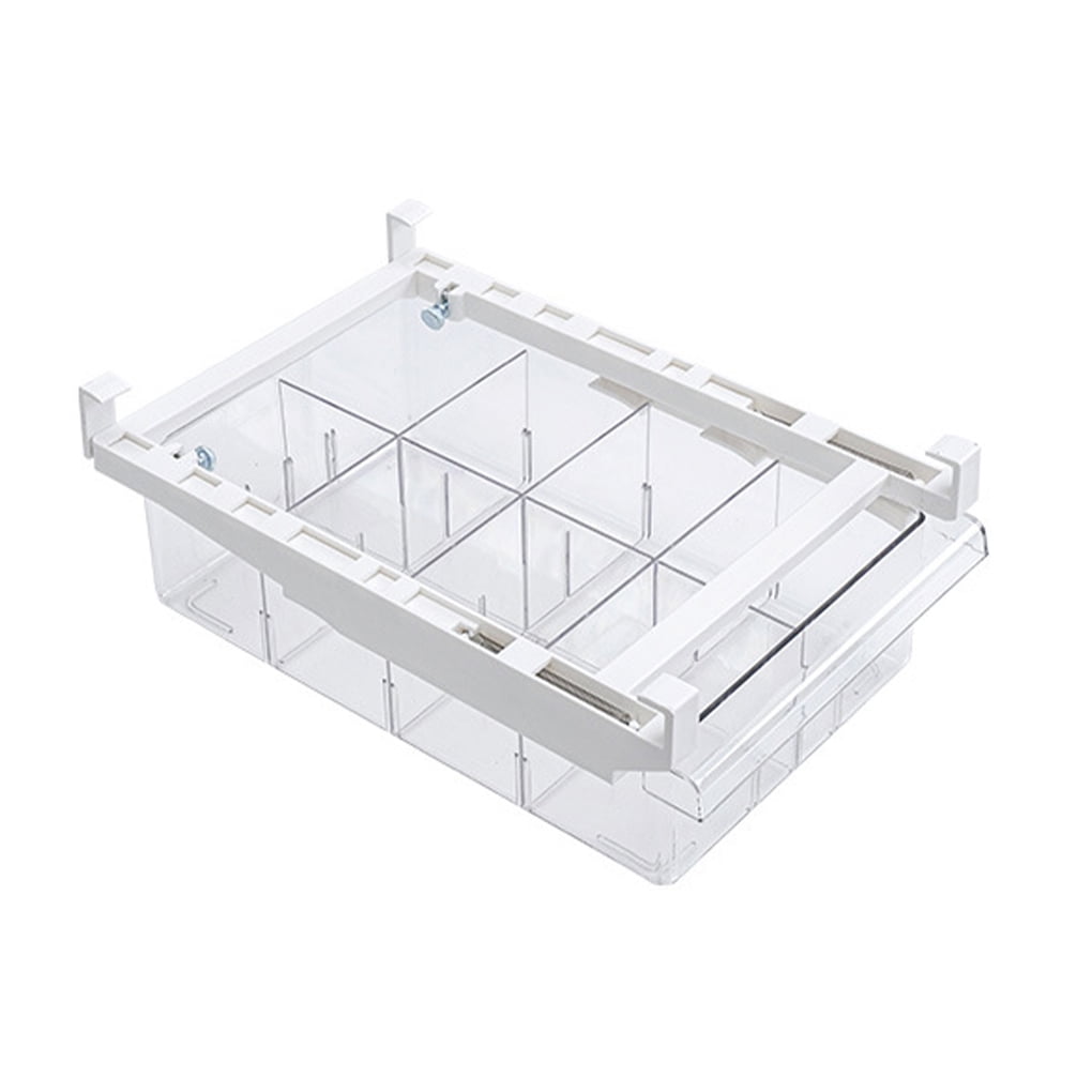 farfi01 1/4/8 Compartment Multi-function Drawer Storage Box Organizer for  Refrigerator