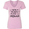 thumbnail image 3 of Inktastic New Year's Eve Squad with Stars in Black Women's V-Neck T-Shirt, 3 of 5