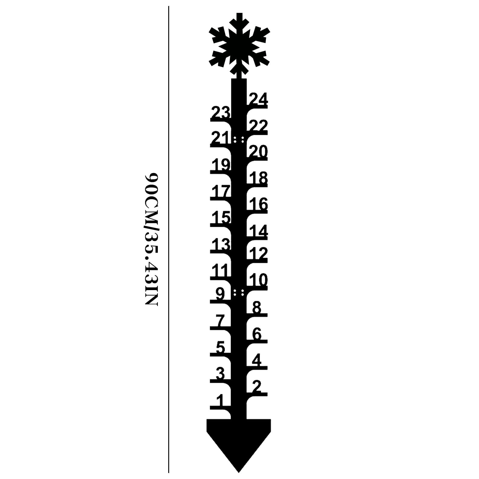BCZHQQ Precision Metal Snow Gauge: Christmas Snowflake Design - Outdoor Decorative Rain & Snowfall Measurer - Holiday Gift