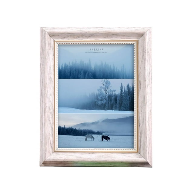 MesaSe 4x6 Picture Frame Black Wood Displays 3.5x5 Photo Frame with Mat or 4x6 Inch Without Matted Shatter-Resistant Glass Table Top Display and Wall Mounting Photo Frame