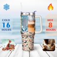 thumbnail image 4 of 40OZ Dachshund Tumbler with Handle and Straw-Dachshund Tumbler Cold and Hot Stainless Steel Double Wall Coffee Mug Dachshund Gift, 4 of 6