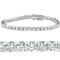 Pompeii 10 ct Diamond Tennis Bracelet 14k White Gold 7" Double Lock Clasp (G-H,I1)