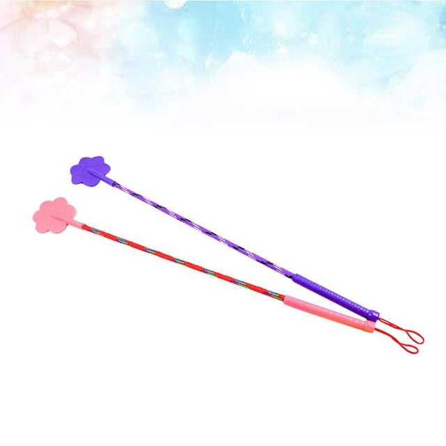 Raindrops 2Pcs Assorted Color Pet Trainer Stick for Dogs Cats with Tough Elasticity and Practical Use