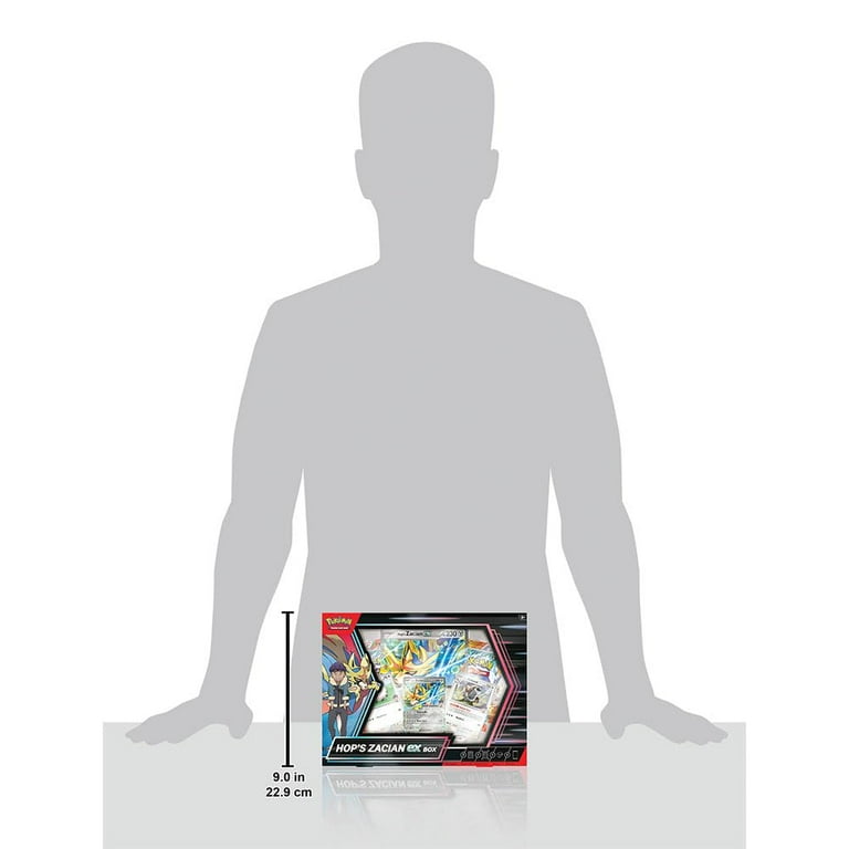 Pok√©mon Hops Zacian EX Box with Zacian EX card and exclusive