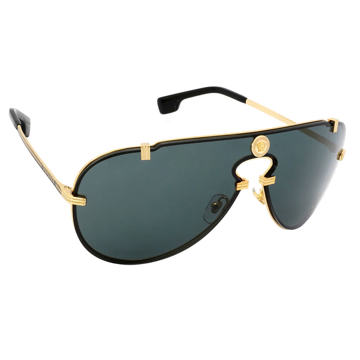 Versace Dark Gray Pilot Men's Sunglasses VE2243 100287 43 - Walmart.com