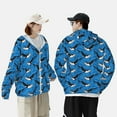 thumbnail image 4 of Gaeub Whale And Sea Men's and Women's UPF 50+ Long-Sleeved Sun Protection Clothing, Fishing Shirt Long Sleeve Zip-Large, 4 of 7