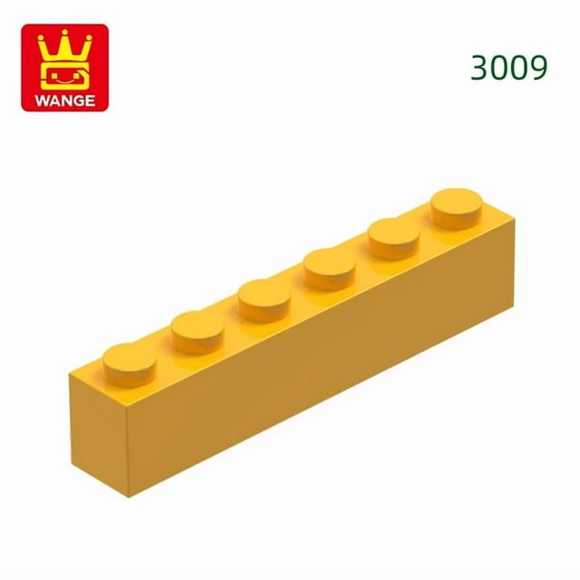 42 Pcs/lot 3009 1x6 Dots High Basic Building Blocks Accessories Compatible with Bricks DIY Children Toys Assembly Gift Box 60.Bright Light Oran about 42pcs