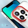 thumbnail image 4 of Compatible with iPhone Case,Classic Clear Camera Ring Stand Holder Kickstand Protection Shockproof Cover Phone Case (Purple,iPhone 12), 4 of 7