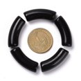 thumbnail image 3 of Opaque Acrylic Beads Curved Tube Black 34.5x13x11mm Hole: 3.5mm, 3 of 6