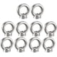 thumbnail image 1 of Anillos de elevación de acero inoxidable M6 con roscas macho, pernos de ojo y tornillos de hombro - Grado 304, paquete de 10, 1 of 5