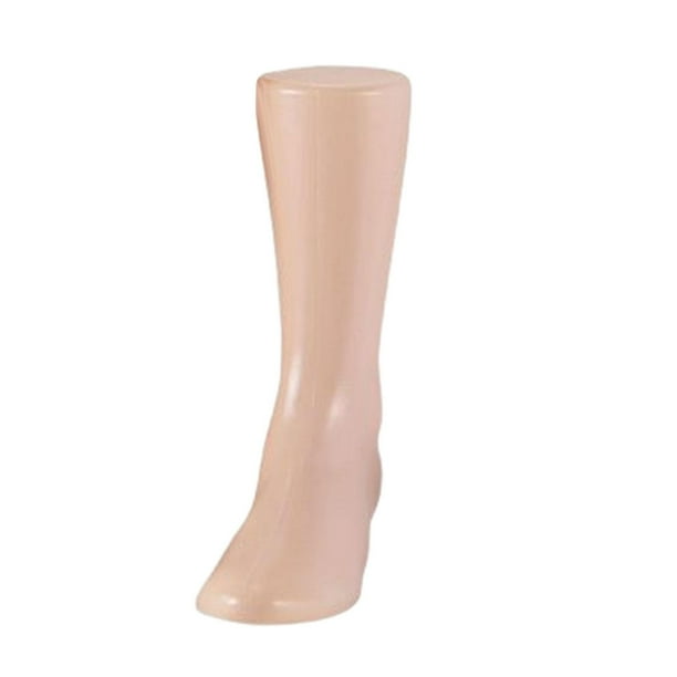 Exhibición de calcetines de pie de maniquí femenino, molde de pulsera de tobillo, molde de exhibición de calcetines de pie, Caqui