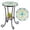 Blue, variant on Bestco 14" Ceramic Side Table w Ceramic Top Shelf Metal Legs Outdoor Plant Stand Floral