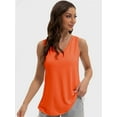 thumbnail image 6 of Womens Tank Tops V Neck Summer Trendy Casual Loose Fit Flowy Sleeveless Shirts, 6 of 6