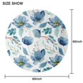 thumbnail image 2 of Round Tablecloth Flowers 60 x 60 Inch Spring Summer flower Table Cover for Dinner Party Picnic, 2 of 5