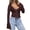 Coffee, variant on Ediodpoh Women’s Fashion Cardigan Stylish Plunging V Neck Ruffled Trim Long Sleeve Fitted Flare Sleeve Top Womens Cardigan Coffee S