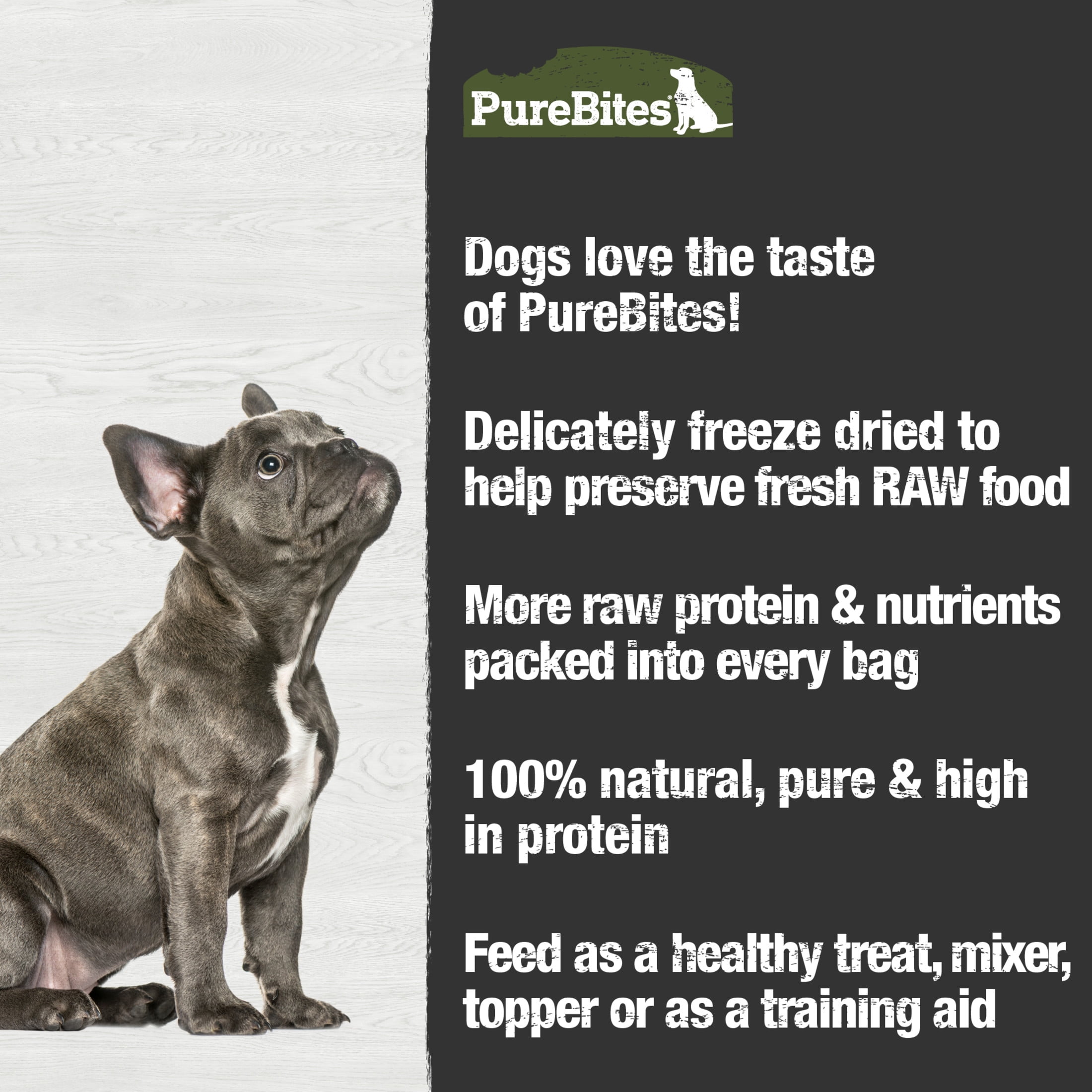 PureBites Beef Freeze Dried Dog Treats, 1 Ingredient, 16.6oz