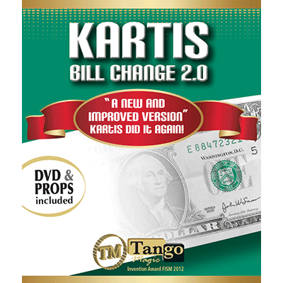 Kartis Bill Change 2.0 (w/DVD) by Kartis and Tango Magic - Trick