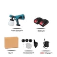 thumbnail image 2 of 1000ML 1500W Cordless Electric Spray Gun 3Nozzle Flow Control Airbrush High Power Paint Sprayer Airbrush For 18V Battery, 2 of 8