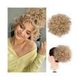 thumbnail image 1 of Extensions de Cheveux Courtes Afro Puff Kinky Curly Bun Synthétiques à Cordon, Queue de Cheval à Clip, Postiches, 1 of 6
