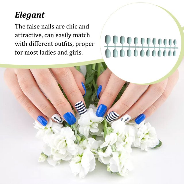 Nail Art Delicate Removable Artificial Tips Tools Gifts Artificial Extension Fingernails Fashion Wraps Manicure Tools Decoration for Girls Type 3