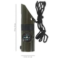 thumbnail image 3 of 2Pcs Survival Whistles with Compass Thermometer Functions Emergency Whistle Survival Tool, 3 of 9
