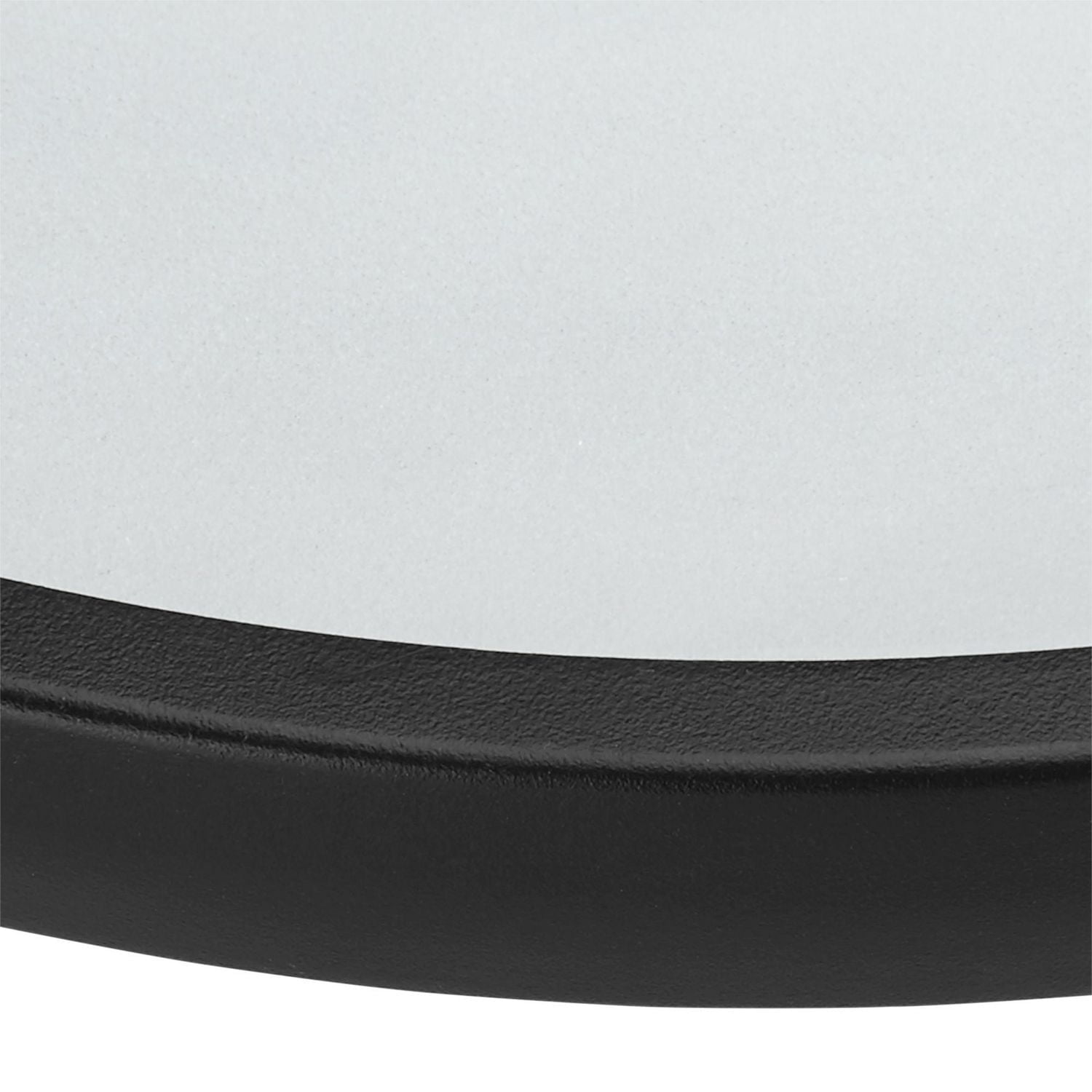 Table d’appoint pliante extérieure avec plateau en verre Mainstays, noir