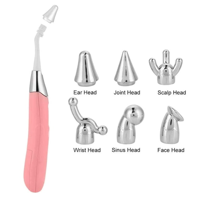 6 In 1 Electric Tinnitus Relief Massager Wand Anti Age Face Lifting Massager Tool