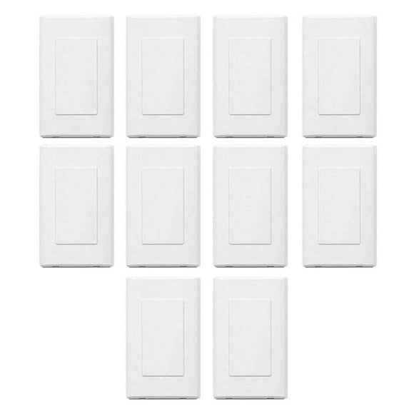 Pack 10 Placa Ciega Lugano Blanco Igoto PB1200-B