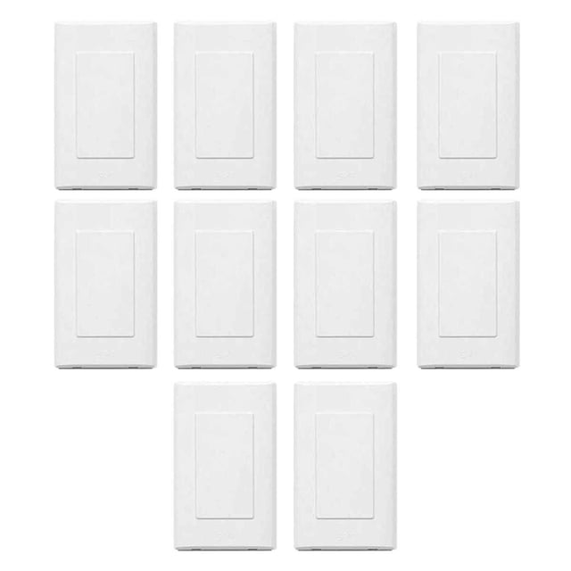 Pack 10 Placa Ciega Lugano Blanco Igoto PB1200-B