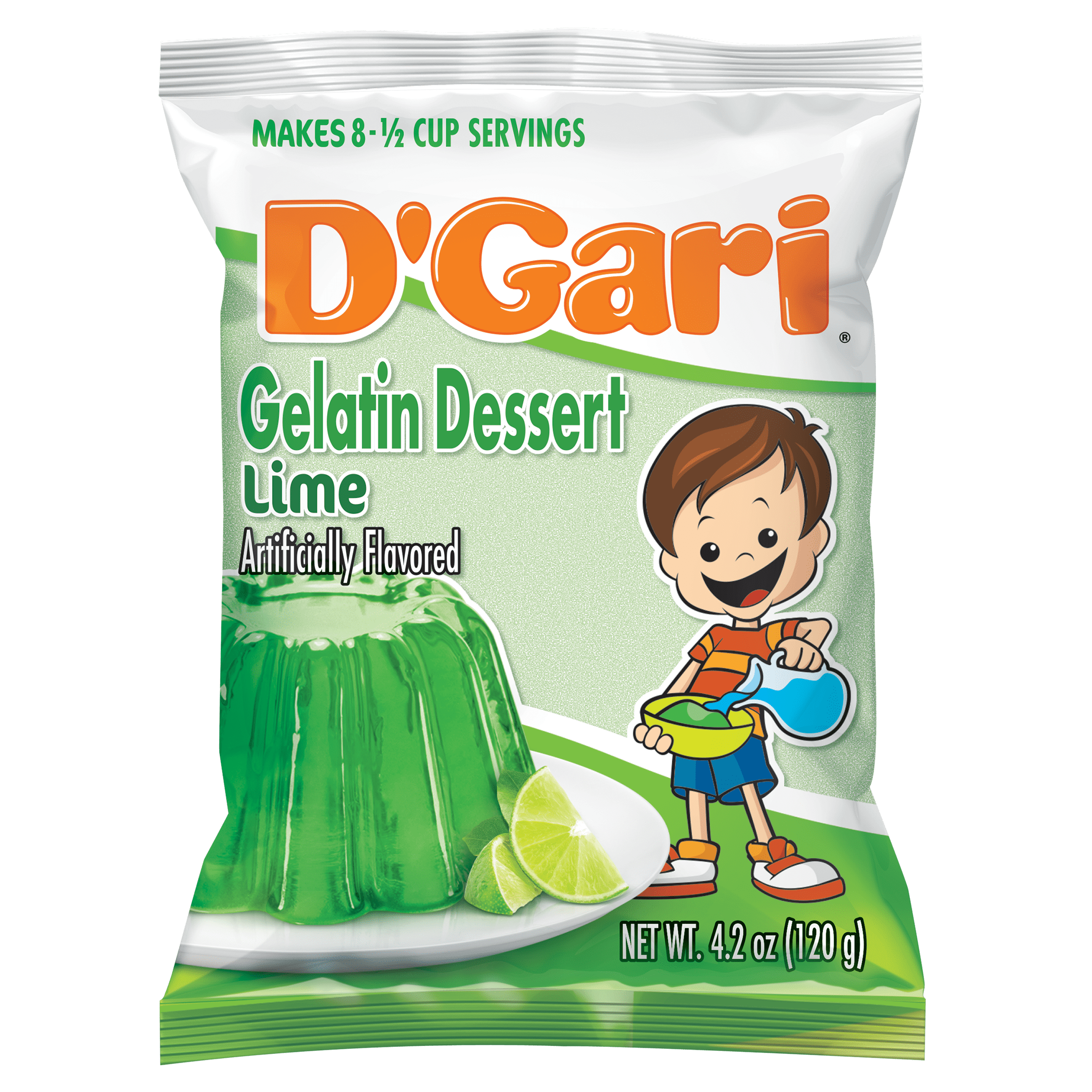 D'Gari Strawberry Gelatin Mix, 4.2 oz Box, No Allergens, Easy