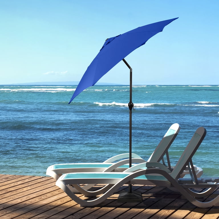 extension pole for hampton bay patio umbrella Hampton Bay 7.5 ft. Market Crank and Tilt Outdoor Patio Umbrella in Tan and  White Cabana Stripe UTS11502A-ST1