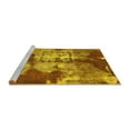 thumbnail image 2 of Ahgly Company Machine Washable Indoor Rectangle Abstract Yellow Modern Area Rugs, 7' x 10', 2 of 4