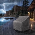 thumbnail image 3 of Waterproof Patio Chair Covers 2 Pack 29Wx30Dx36H Inches, All Weather Heavy Duty Outdoor Furniture Covers Cloudy Grey, 3 of 6