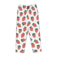 thumbnail image 4 of Naloa Strawberries Print Women’s Ultra-Soft Comfy Pajama Lounge Pants with Pockets & Drawstring, 4 of 8