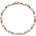 thumbnail image 4 of 14K Two-Tone Polished 7.5In Bracelet (Width 3.4) (Length 7.5) - Jbsp, 4 of 5