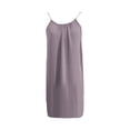thumbnail image 4 of Chemise de Nuit pour Femmes, Robe Décontractée Unie Sans Manches à Col Rond et Dos Nu, Robe Douce pour la Maison Ou les Vacances, 4 of 6