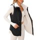 thumbnail image 1 of Chaquetas y abrigos casuales sin mangas y sin capucha para mujer, chalecos de invierno para mujer, chaqueta polar sin mangas, cuello alto con cremallera, abrigo largo cálido con cordón y bolsillos, ro, 1 of 8
