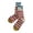 A-Red21, variant on Yuanlong Women's Crew Socks Striped Color Block All Seasons Socks Stylish Holiday Streetwear Leisure Hosiery