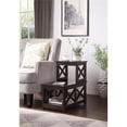 thumbnail image 2 of Pemberly Row Contemporary Wood Two-Step Accent End Table in Espresso, 2 of 5