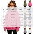 thumbnail image 3 of BLVB Hoodies for Girls Long Sleeve Cute Pullover Lightweight Comfy Oversized Hooded Sweatshirt with Thumb Hole(White,13-14 Years), 3 of 8