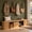 Wood, variant on GODPAW 41"-95" Extendable Oval Dining Bench, Fluted Mid-Century Modern, Walnut