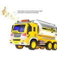 thumbnail image 2 of JoyABit Friction Powered Oil Tanker Truck Toy - Push and Go Truck - Lights and Sound, 2 of 6
