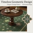 thumbnail image 5 of TURCURNO Non-Slip 6x9 Area Rugs for Bedroom,Vintage Geometric Star Medallions Rug Eclectic Home Decor,Washable Traditional Low Pile Mats,Olive Green, 5 of 10